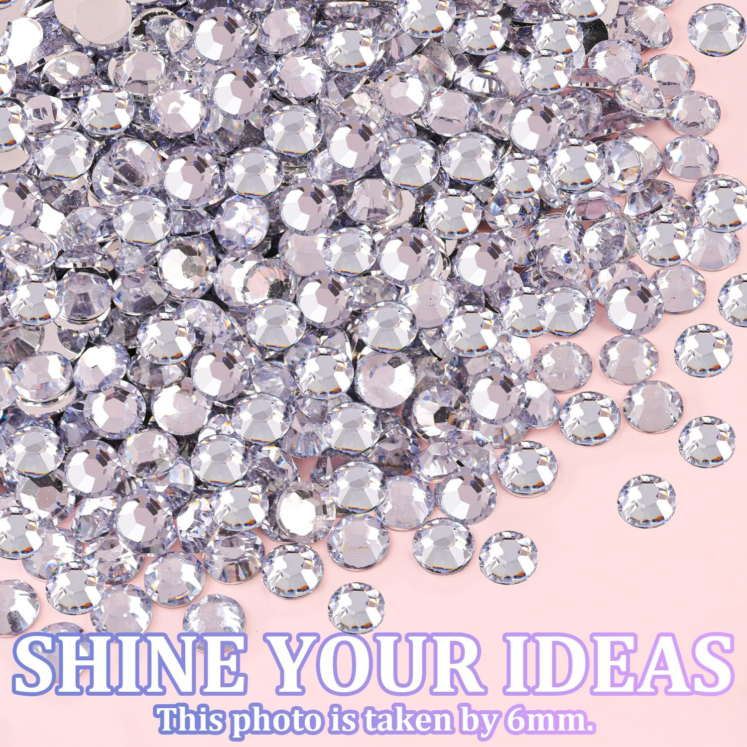 30000Pcs Clear Rhinestones for Bedazzling with B7000 Jewelry Glue, Bedazzler