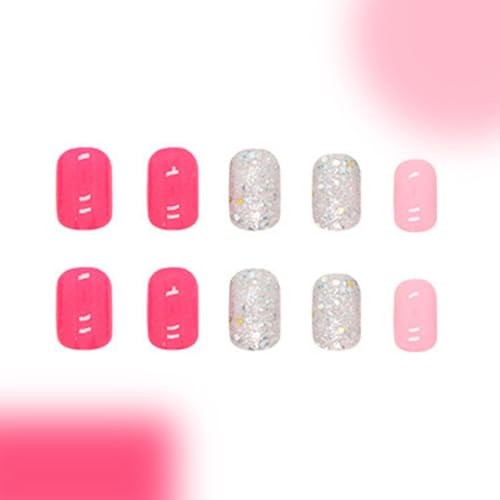 Square Spring Fake Nails – Press on Square Nails – A01 Style