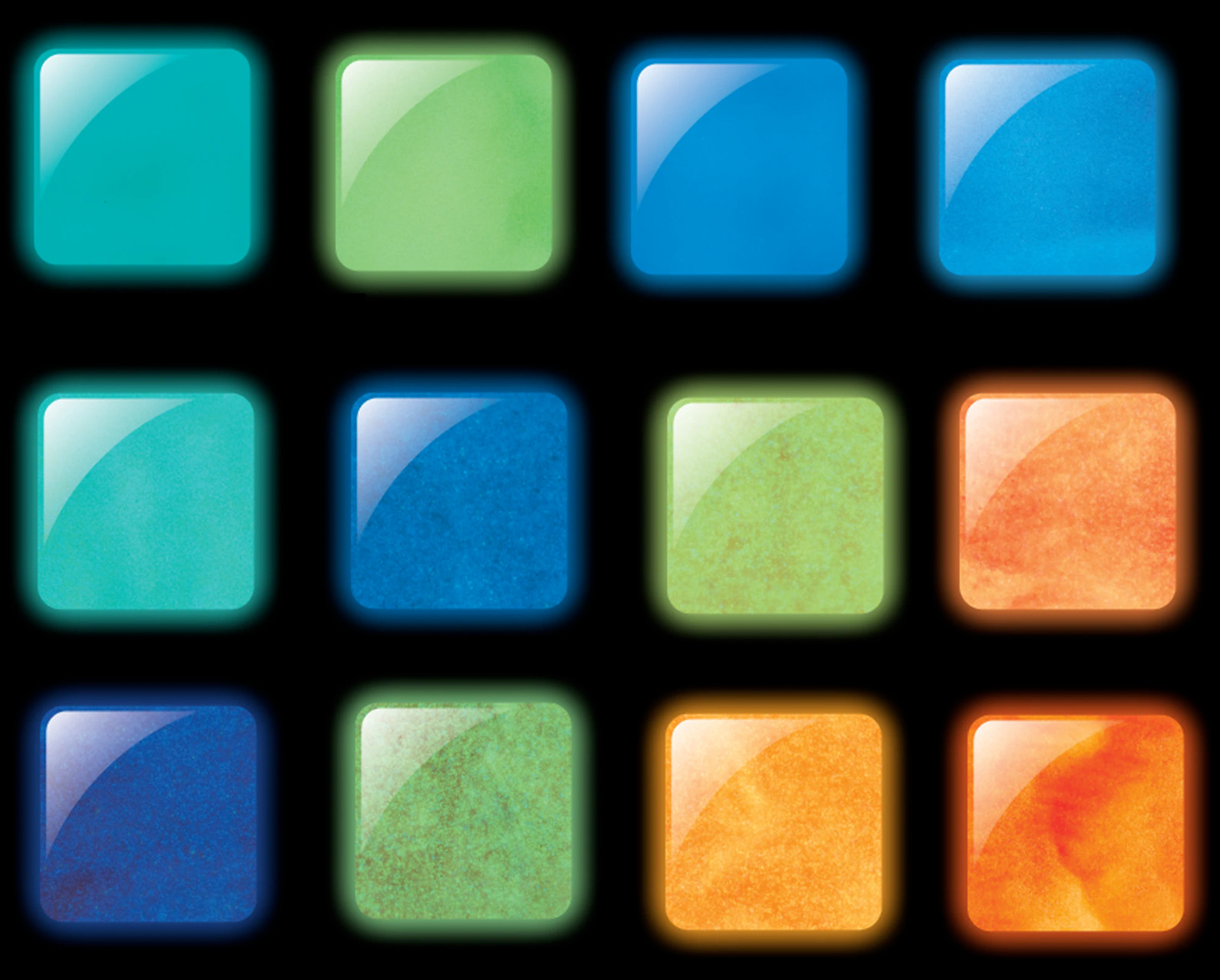 Glam and Glits ACRYLIC Glow in the Dark Nail Powder-48 Colors Pick1-Glam & Glits