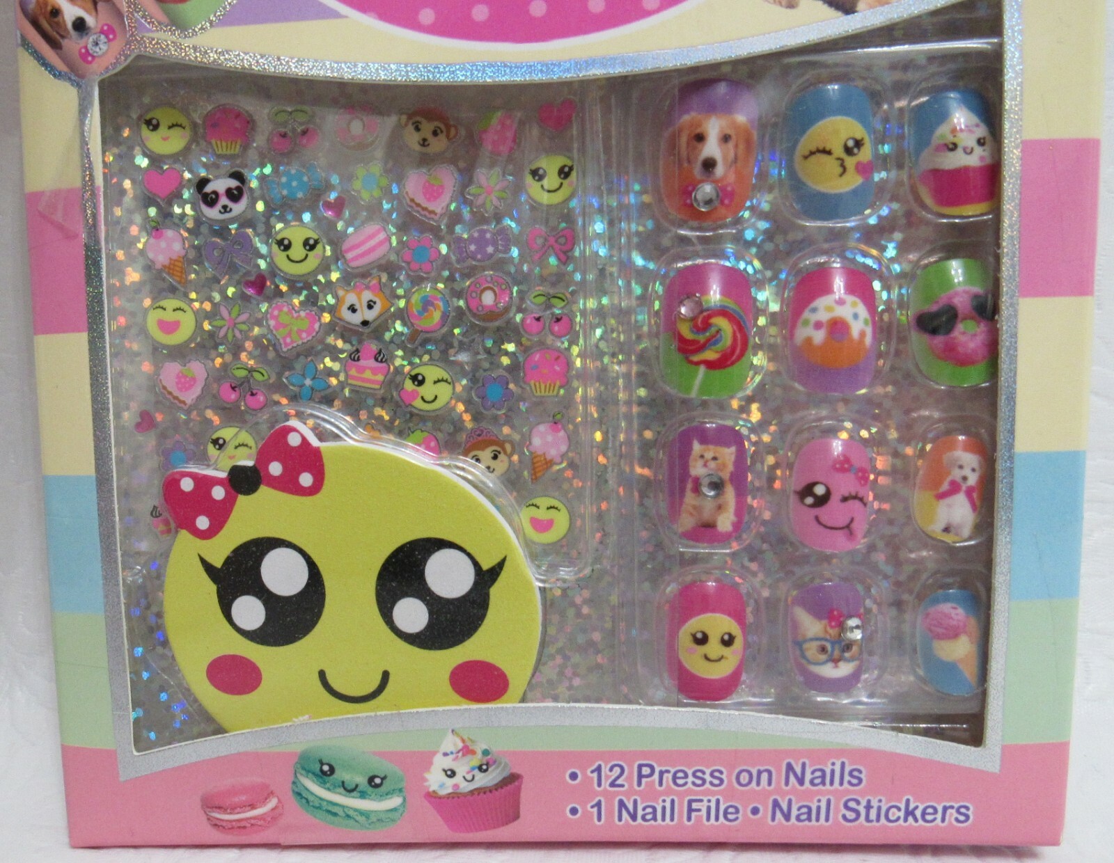 Hot Focus Press on Nails, Stickers, & File Emoji