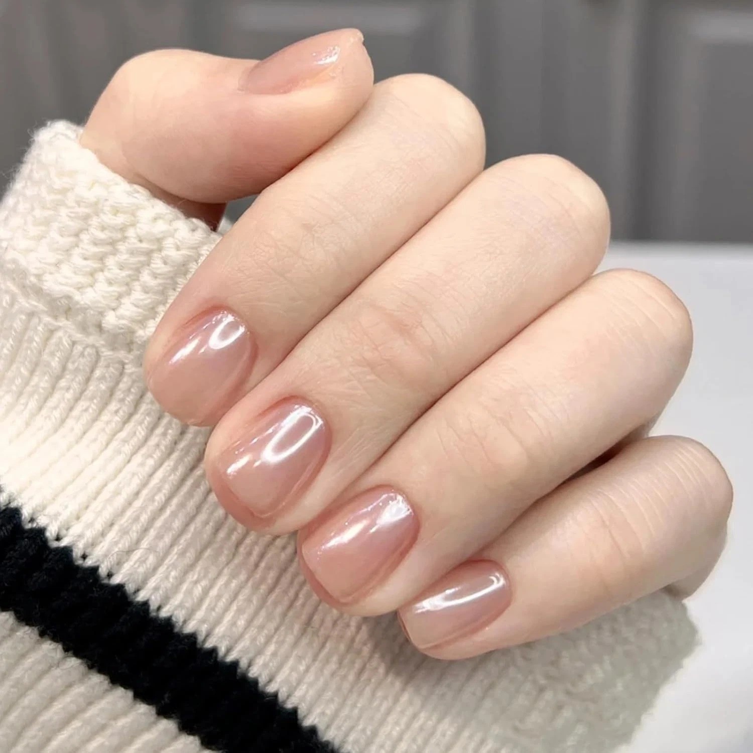 White Pearl Chrome Nail Powder – Aurora Ice Shimmer Nail Powder Chrome Pigment P