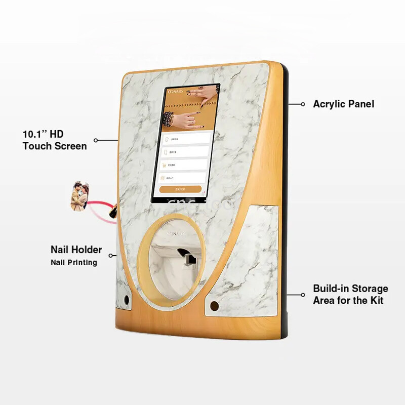 V12 Desktop Nail Printer Touch Screen 3D Nail Art Printer Machine APP