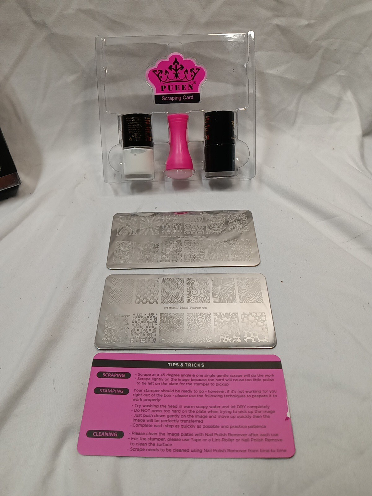 PUEEN Nail Art Stamping Starter Kit – Unique DIY Nailart Stamping Polish