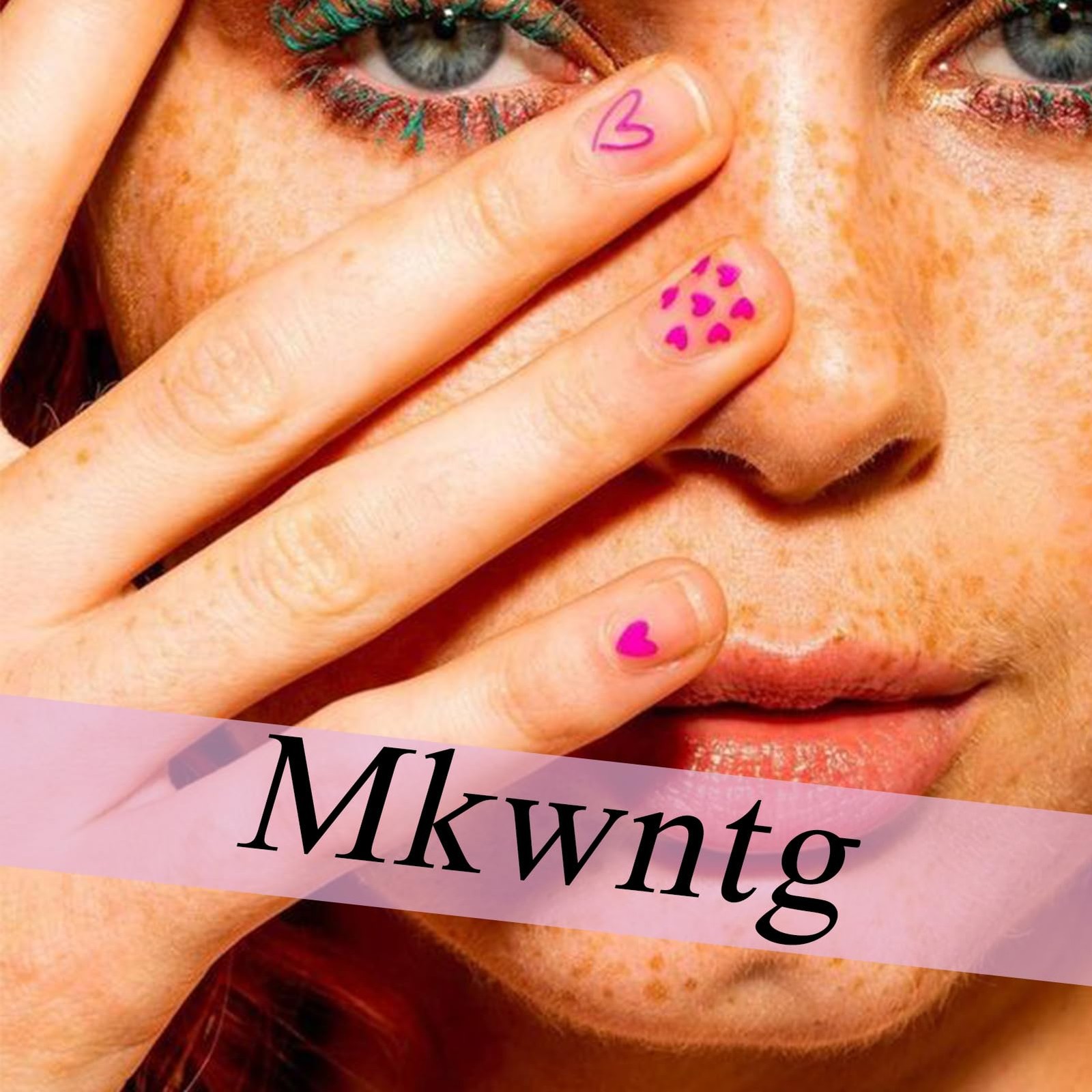 Hot Pink French Tip Press on Nails Short Almond Fake Nails Nude Pink Glossy A…