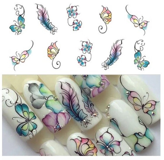 Tulip Nail Art Wate Decals DIY Nail (Group 1)
