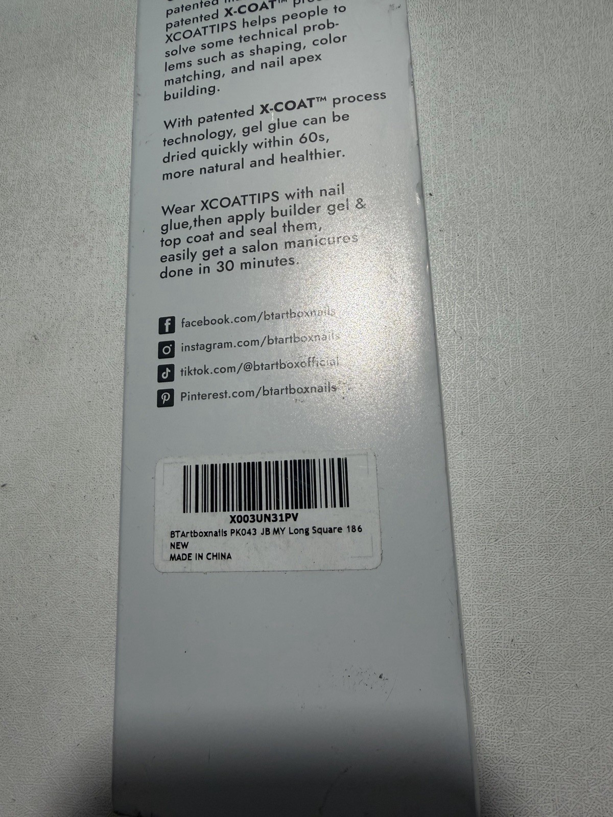 BTARTBOXNAILS X-Coat Tips Bundle All New Fast Ship