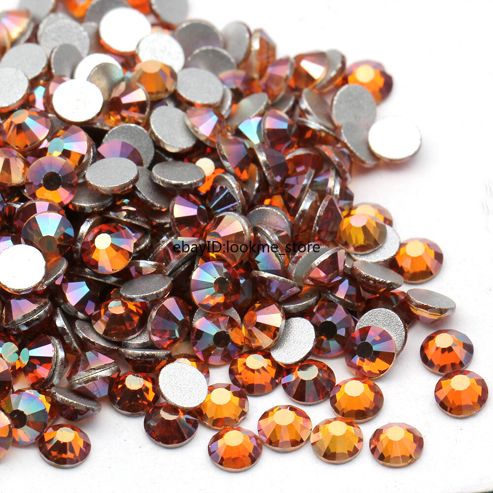 1440 Crystal Rhinestones Flatback Glass Beads for Crafts DIY Nail Art Decoration