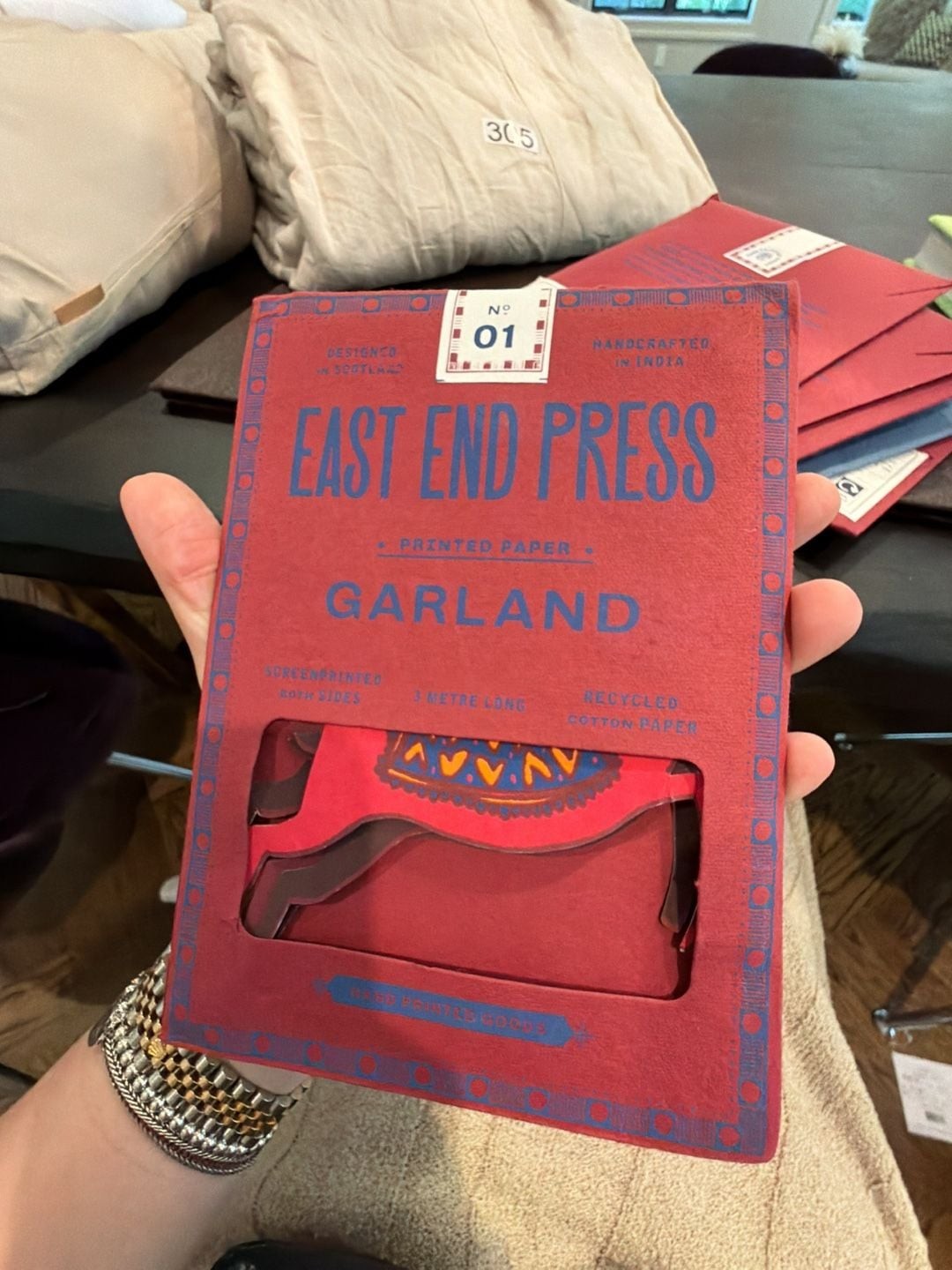 East End Press No. 01 Reindeers Sewn Garland BRAND NEW Fast to ship