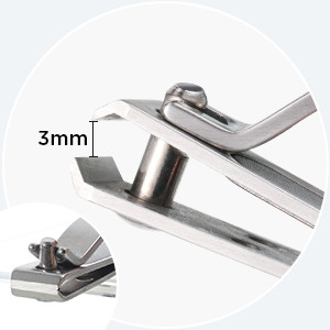 2 Pieces Nail Clipper for Thick Nails, Straight Edge Toenail Clippers, Heavy