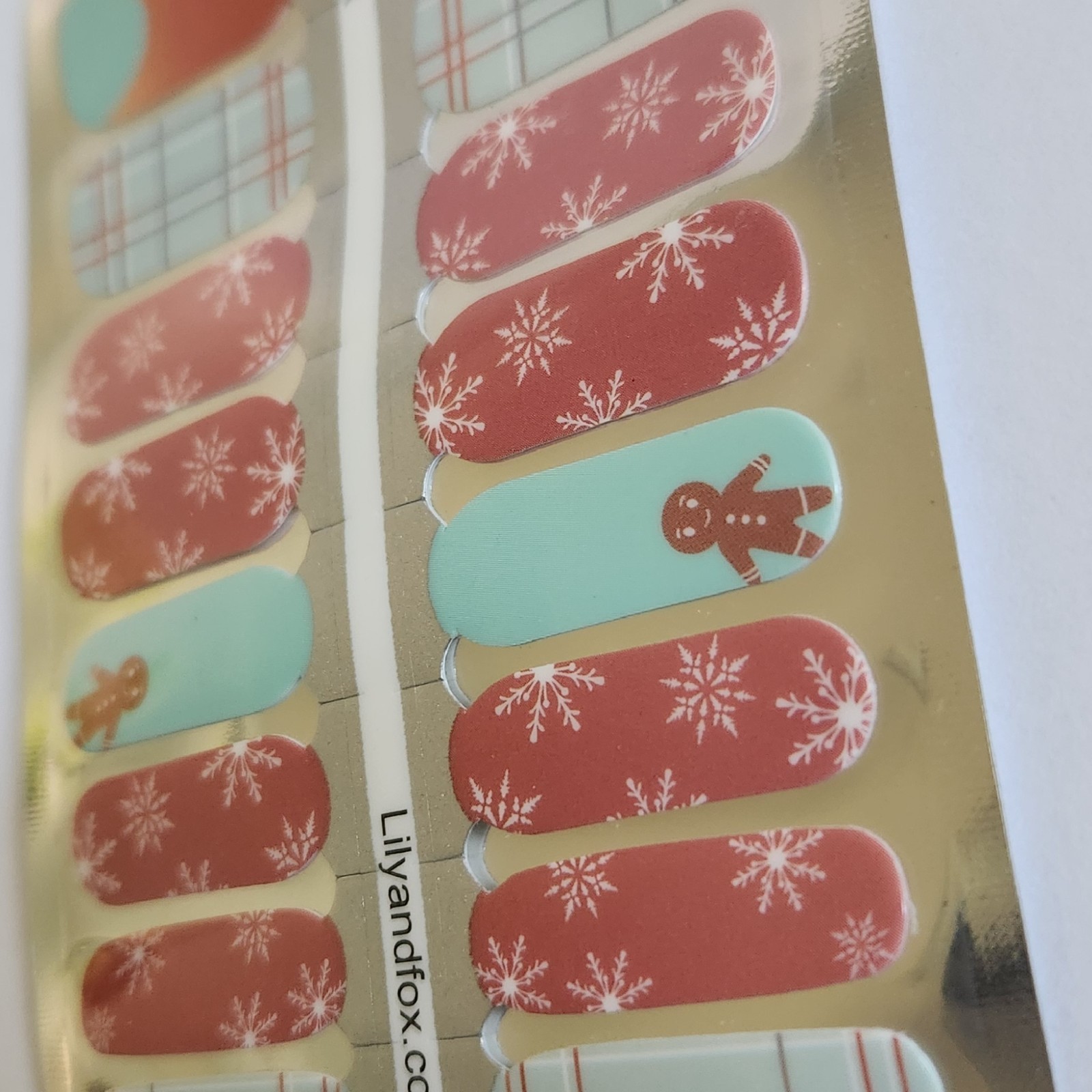 Lily and Fox Manicure Nail Wraps Oh Crumbs Nail Polish Strips New
