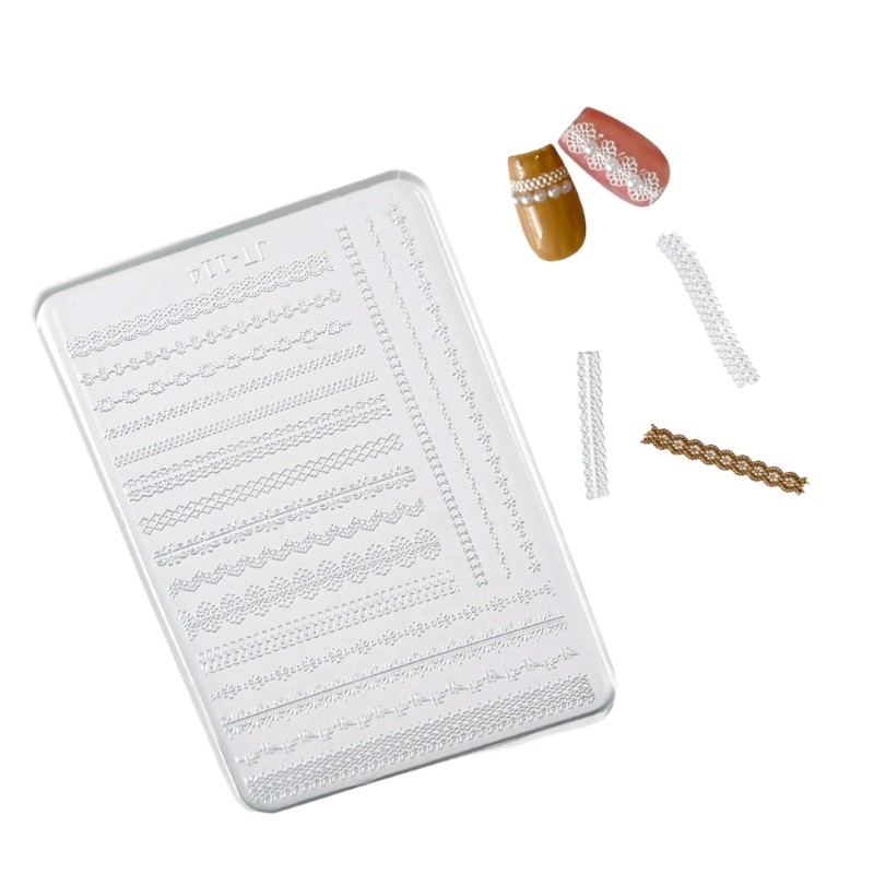 Multiple Pattern Silicone Mould for 3D Nail Art Designs and Craft Embellishments
