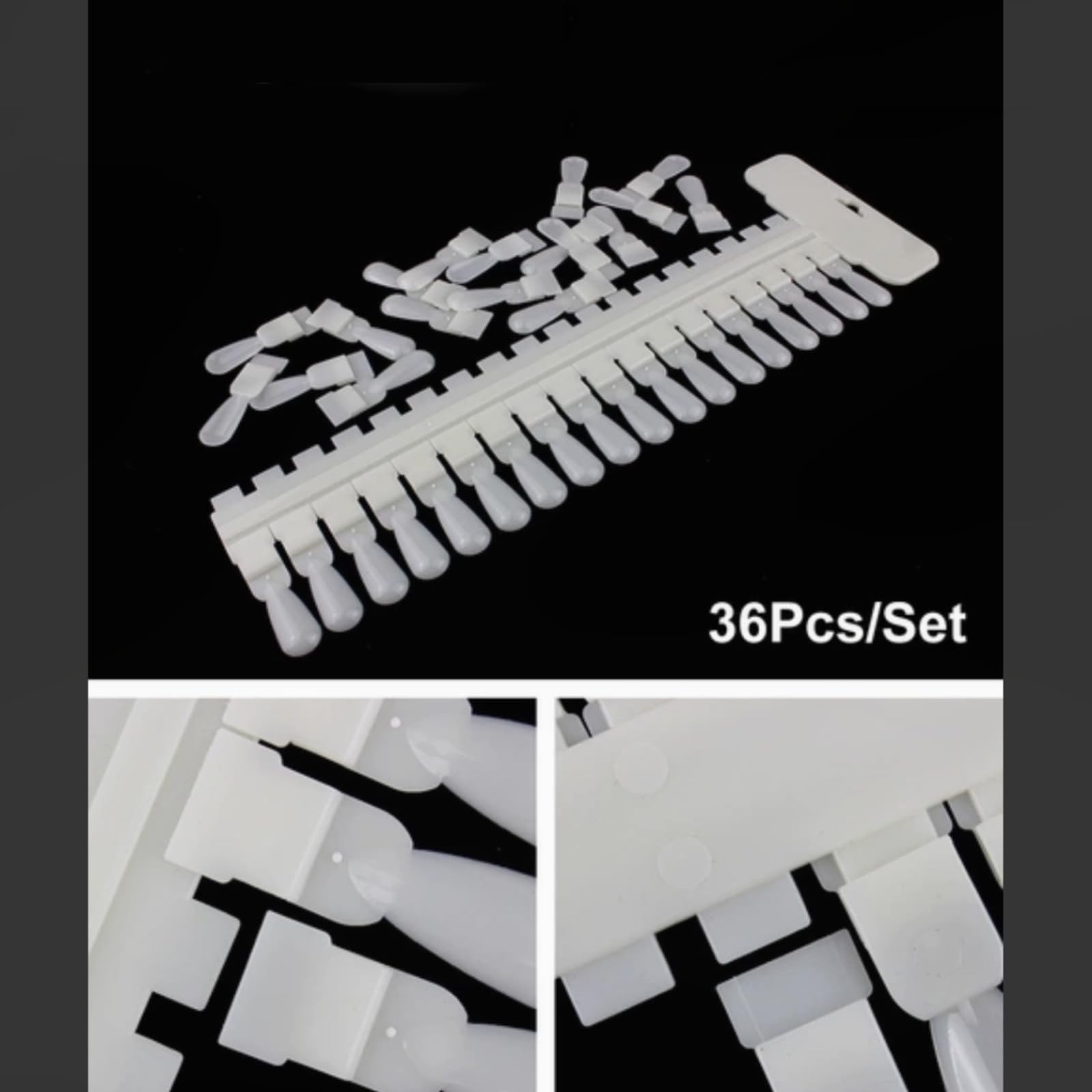 36 Tips Nail Swatch Sticks Nail Color Display Tips Nail Polish Practice Sampl…