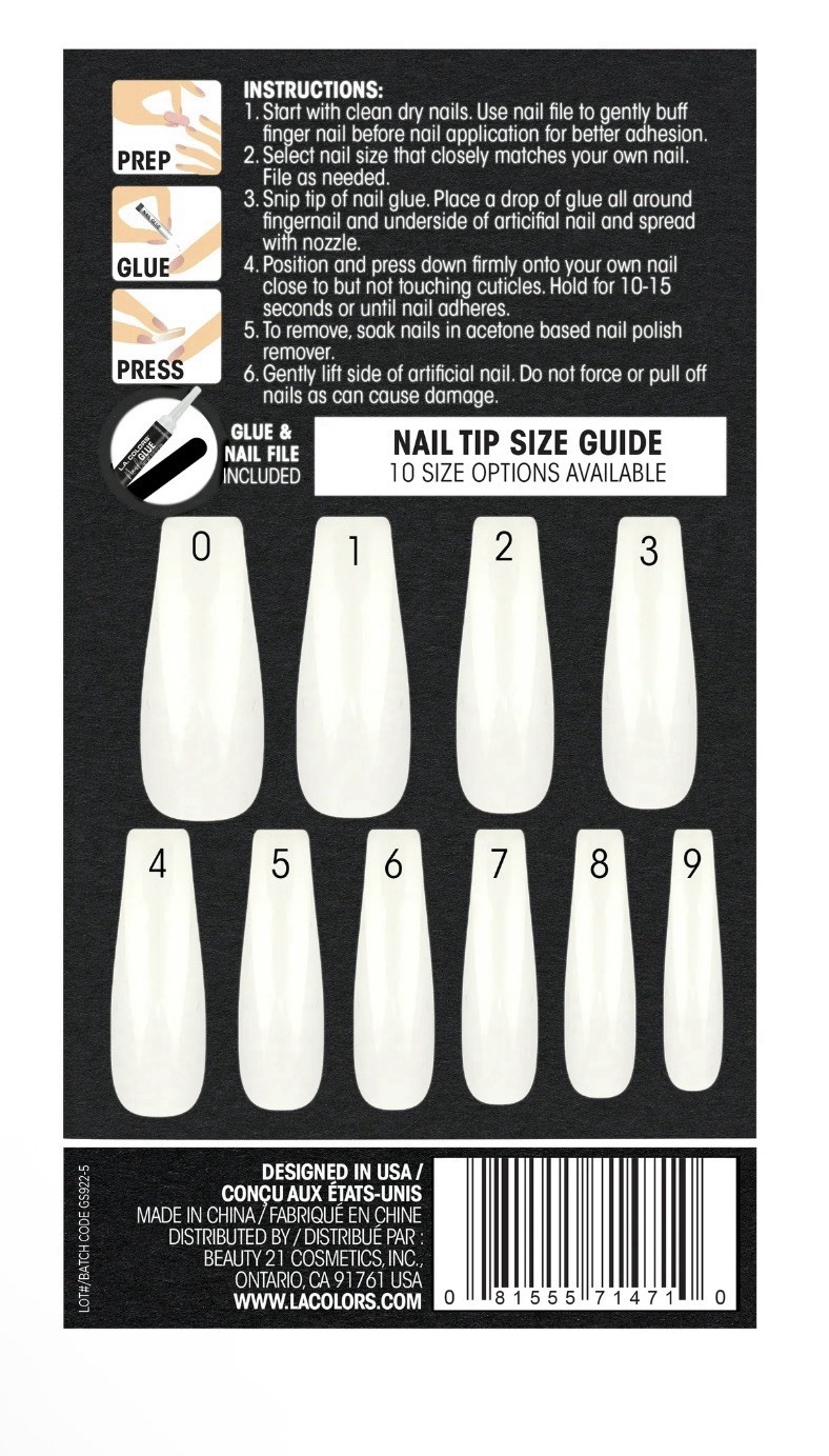 Lavish Nail Tips, Nail Better Times, 26 Pieces