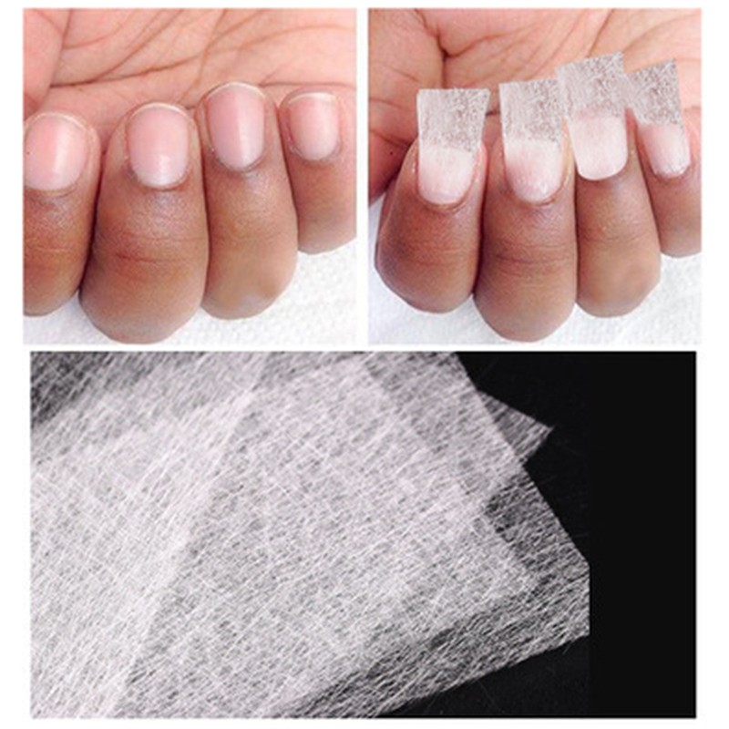 10/20Pcs Silk Fiberglass For Nail Extension Form Non-Woven Silks UV Gel Fiber