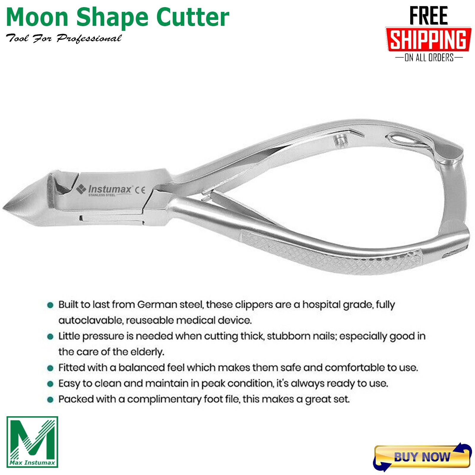 TOE NAIL CLIPPERS SET PROFESSIONAL HEAVY DUTY PODIATRIST INSTRUMENTS CHIROPODY