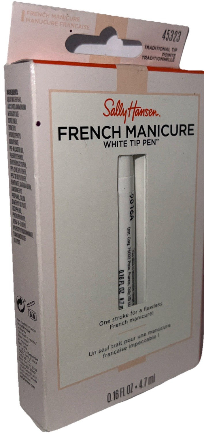 1- Sally Hansen White Traditional Tip Pen FRENCH MANICURE #45323 New See Photos