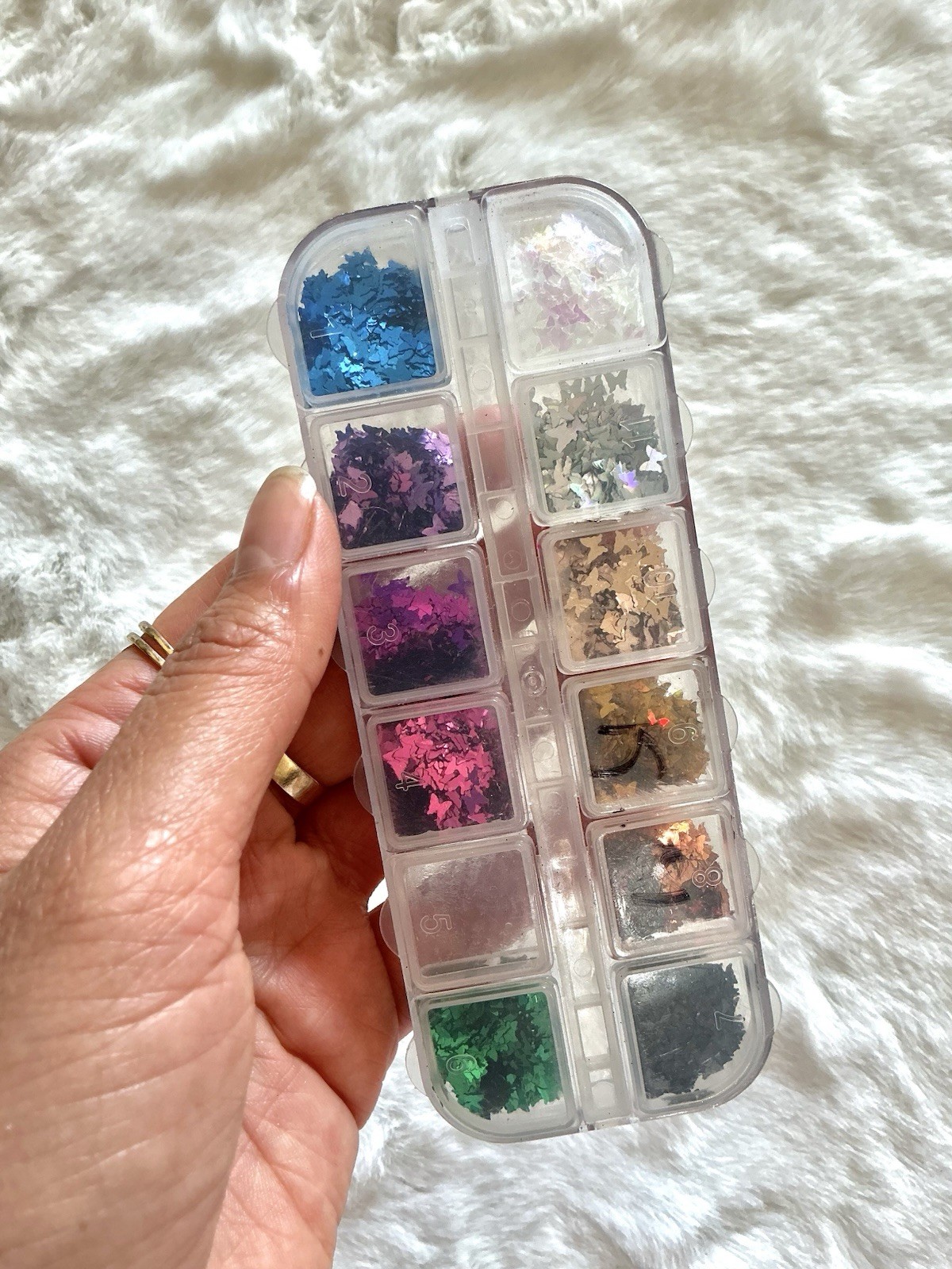 Multicolor 3D Nail Art Charms Set – Glitter, Rhinestones, Flowers, Animals