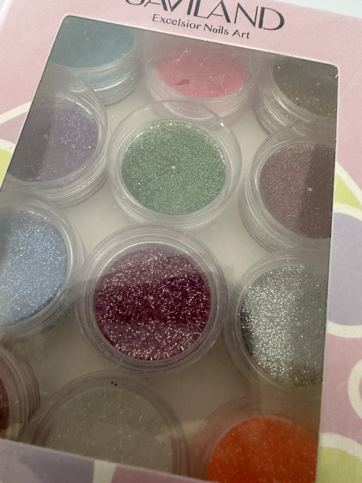 Saviland Excelsior Nails Art 12 Colors Glitter