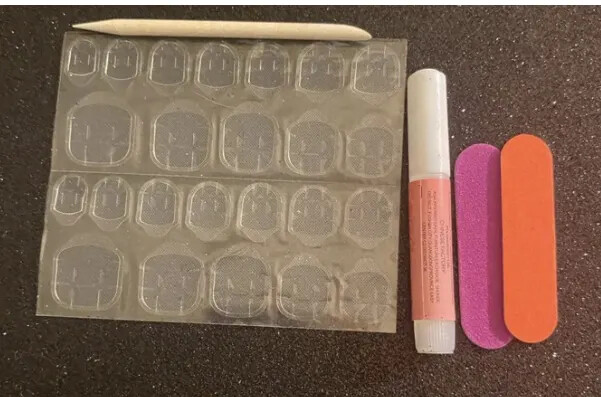 Gray Nail + Custom Box | Ballerina Nail | Medium OR Large
