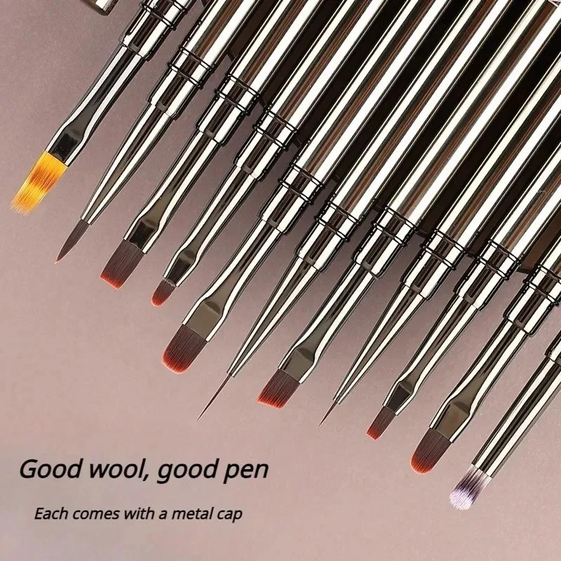 Nails Art Liner Brushes Elongated Lines Striping Drawing Painting