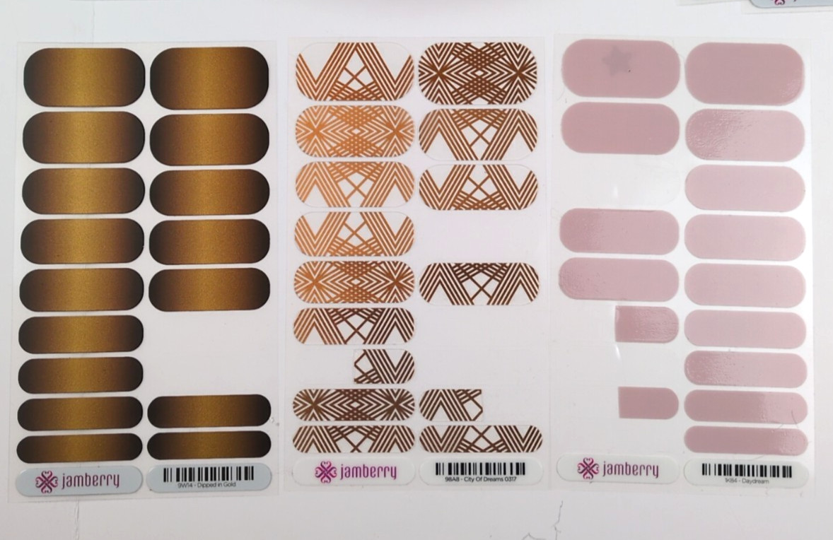 Jamberry Nail Wraps LARGE LOT 80 Full Sheets + 3 Partial Sheets