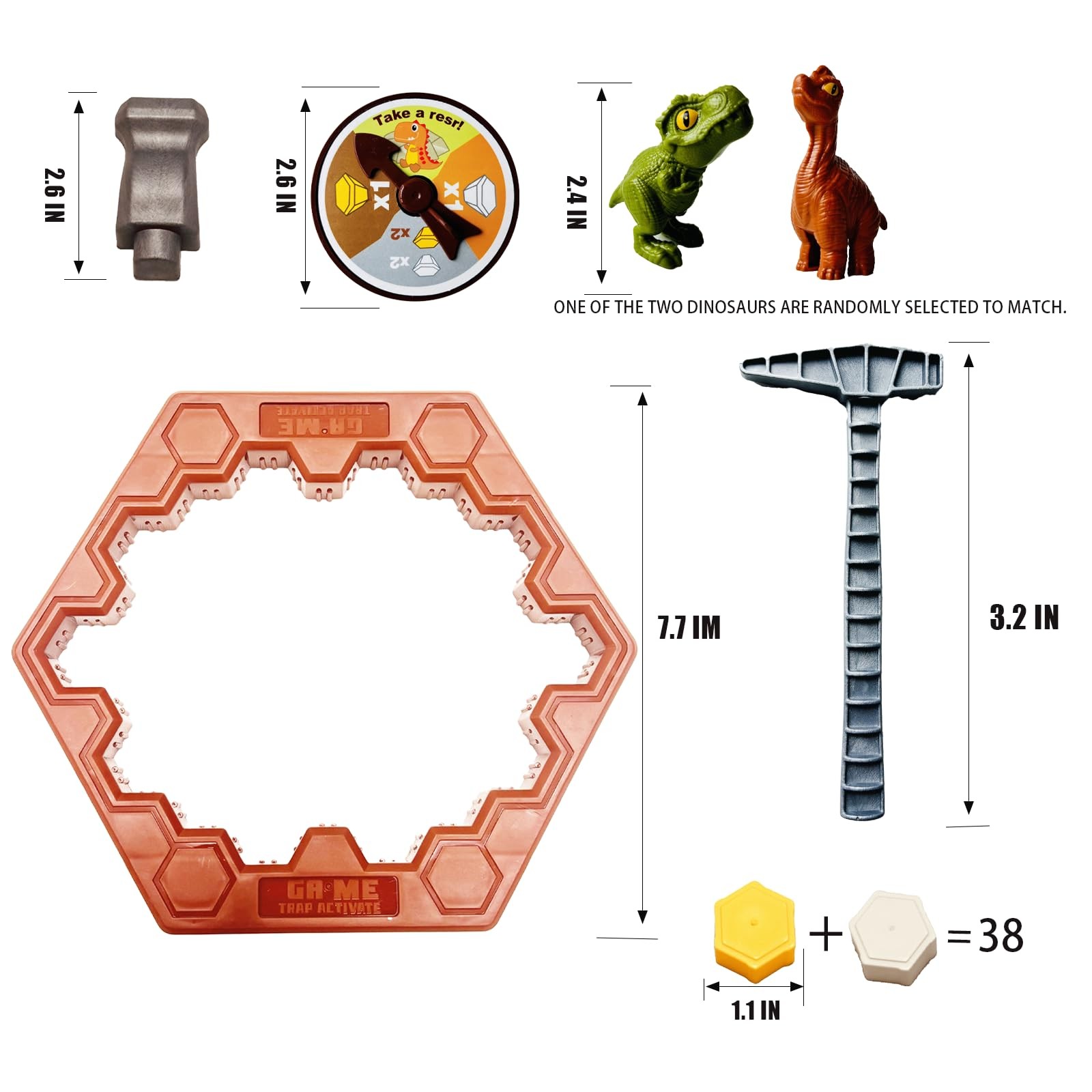 Save Dinosaur Break Ice Board Game for Kids Ages 4-8 – Trap Ice…