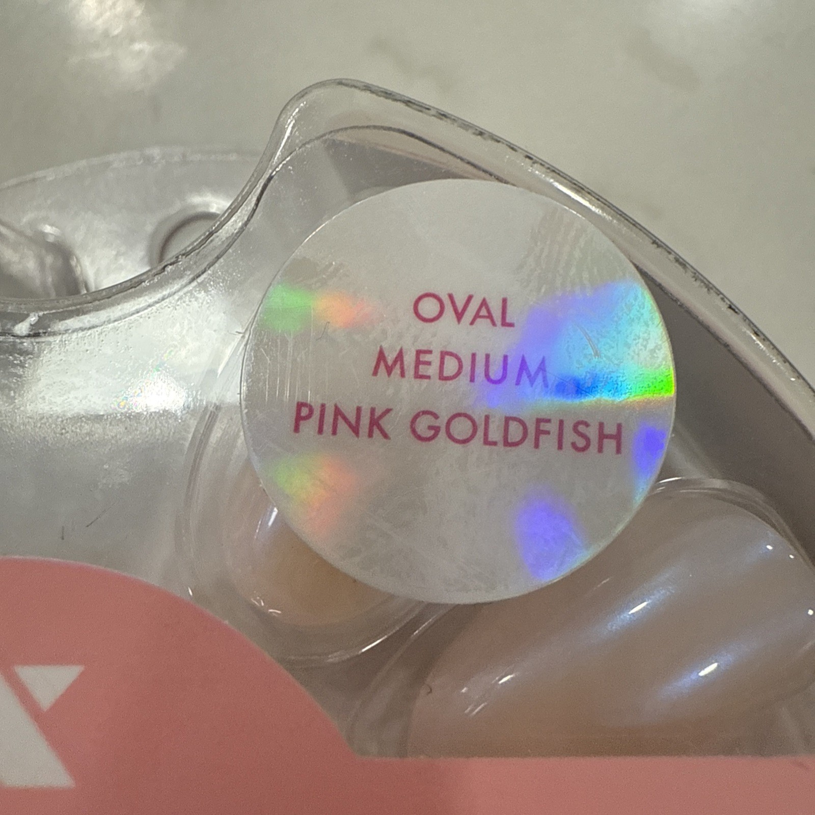 Olive & June Press-On Nails THE INSTANT MANI 42ct Medium Oval Pink Goldfish