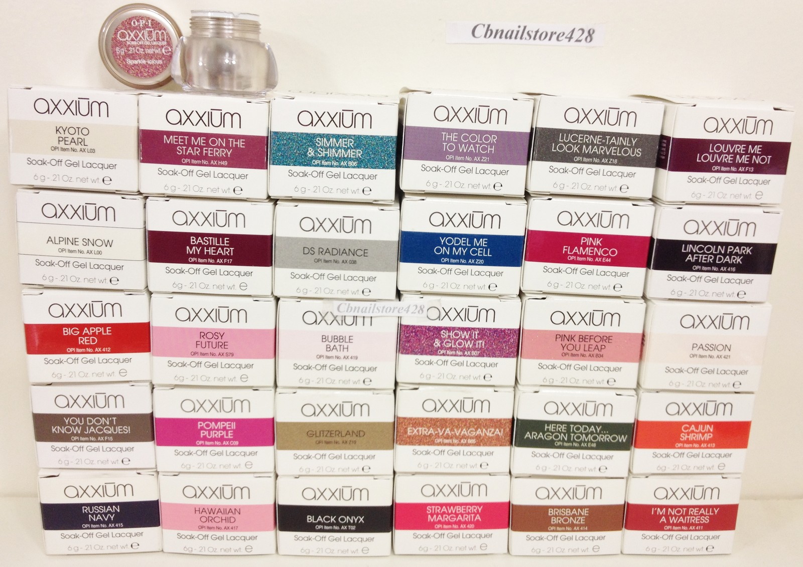 OPI AXXIUM Soak-Off Gel Lacquer Variety COLORS .21oz/6g New – Series 1