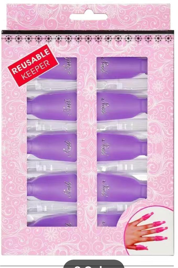 5Pcs/10Pcs UV Gel Polish Remover Wraps Silicone Soak Off Cap Clip Nail Art Tools