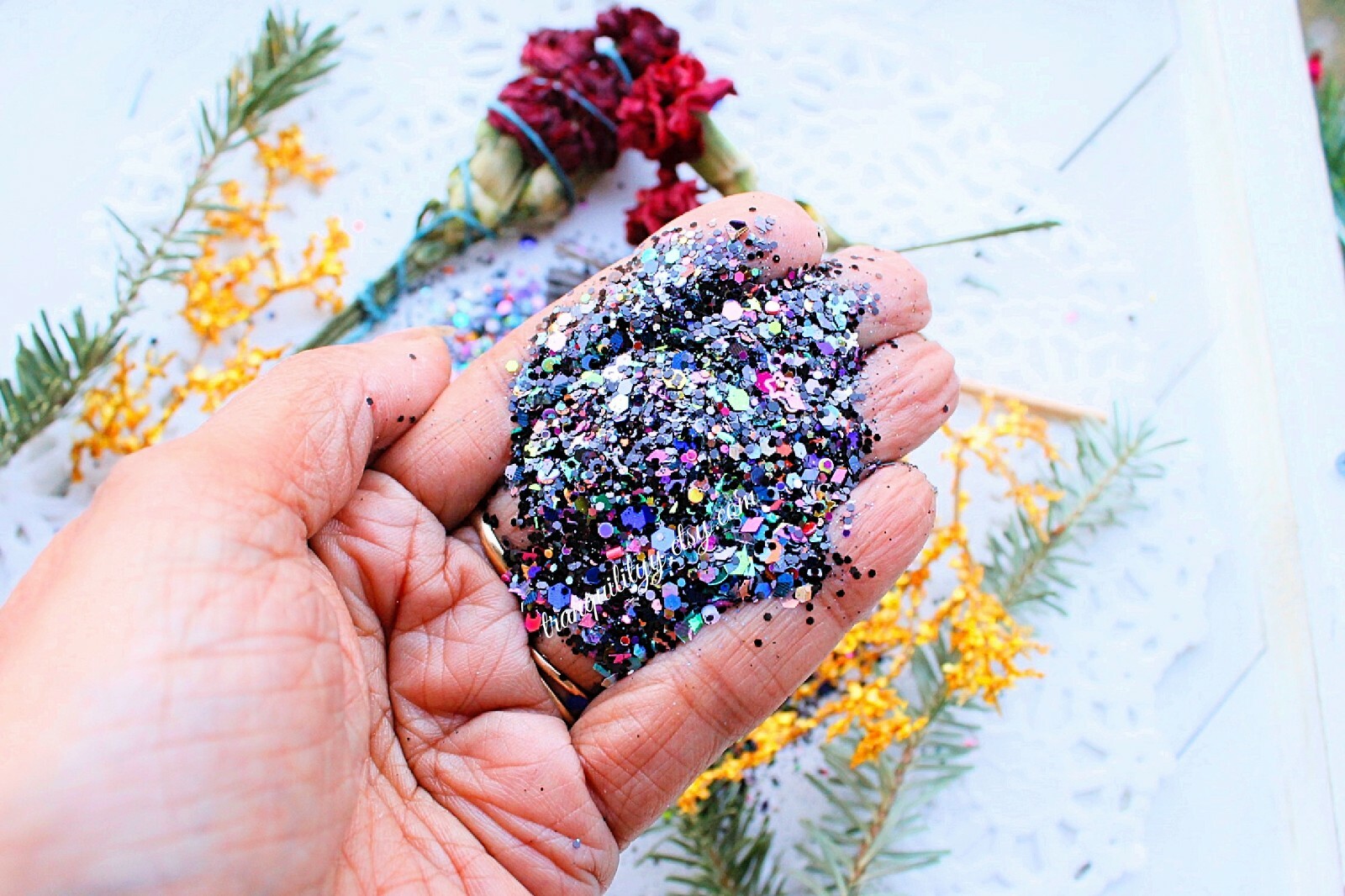FREE SHIPPING Glitter Mix, Black Magick, Tumblrs, Geode , Resin Art, 2 TEASPOON