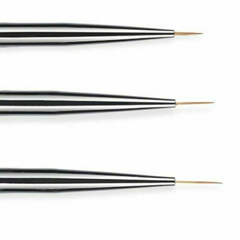 3PCS Nail Art Brushes DIY Manicure Dotting Fine Drawing Tool French Pens
