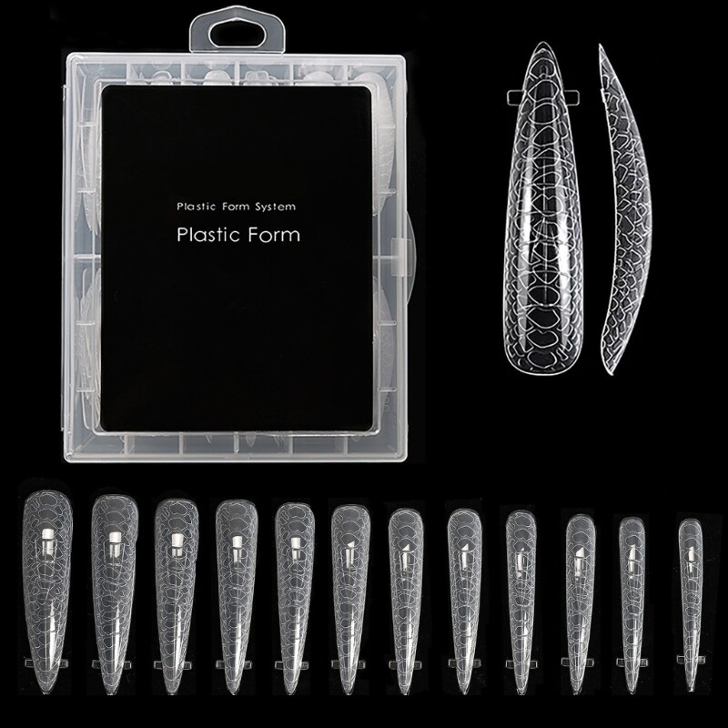 Easy to Use Nail Forms for Creating Stunning Almond Nail Extension at Home