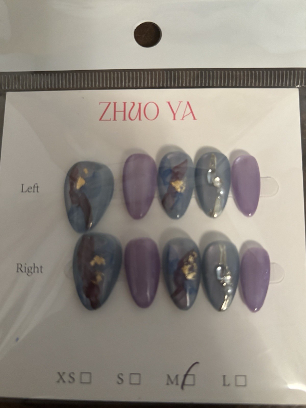 Homemade Almond Shaped Size Medium Press On Nails Lot
