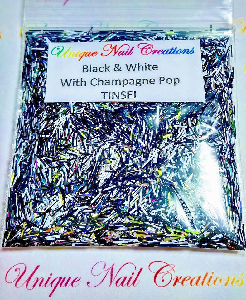 TINSEL~NEW COLORS ADDED~U CHOOSE~Nail•Acrylic•Gel•Body Art•Face•Festival•Crafts