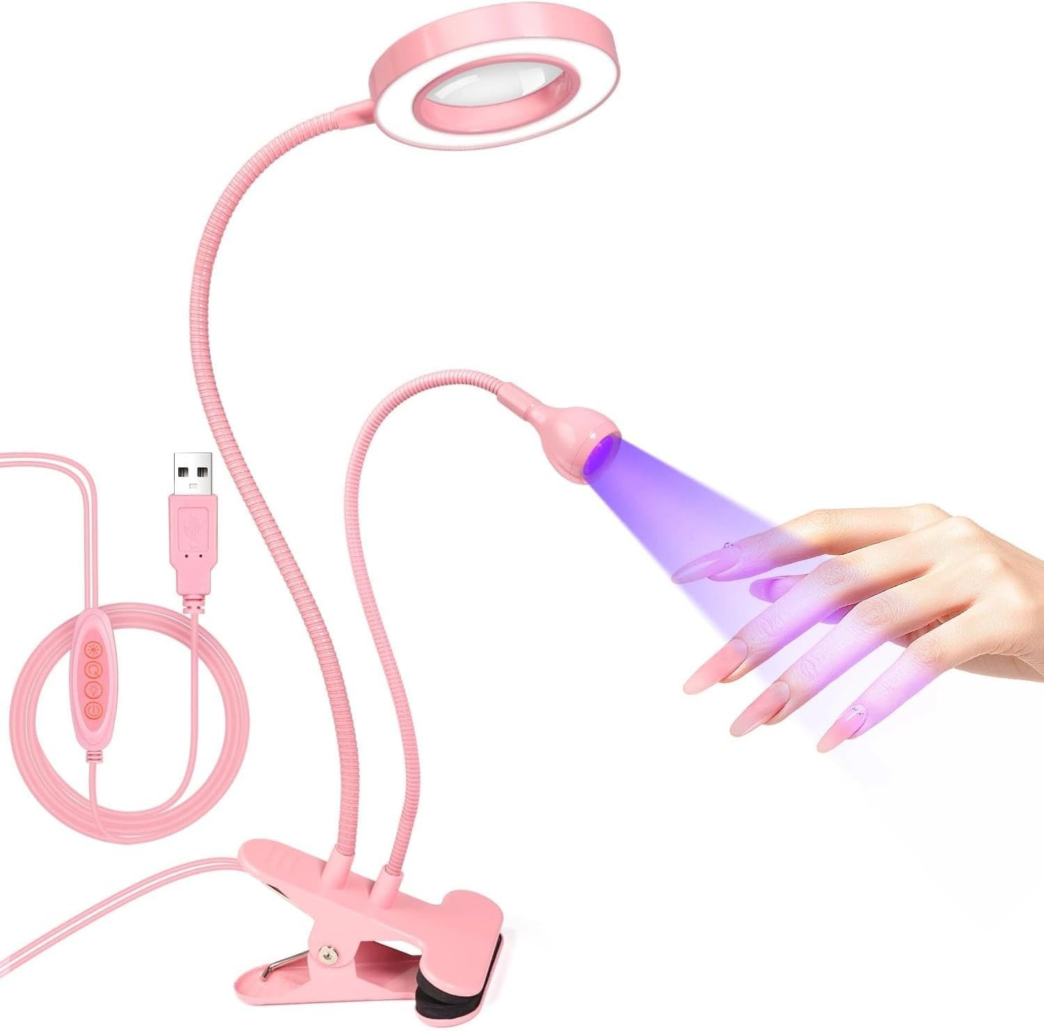 LED UV Nail Lp: Double-Headed Goosene UV Lp for l Nails,