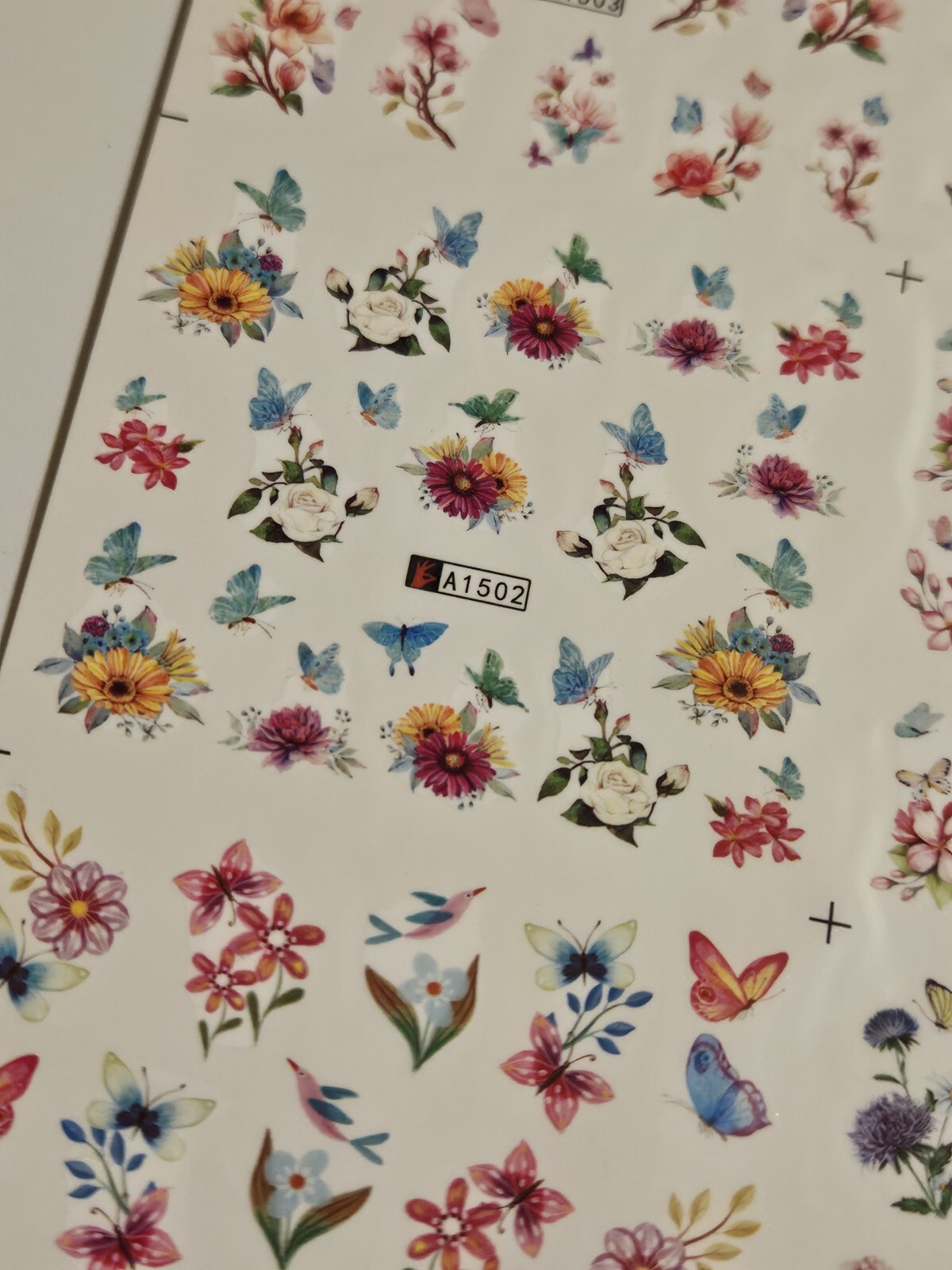 Butterfly Nail Art Stickers Water Transfer (2 Sheets) US SHIPPER