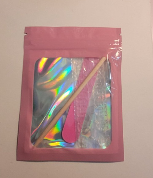 Kawaii Press-On nails Toe Finger| Green French Size Small