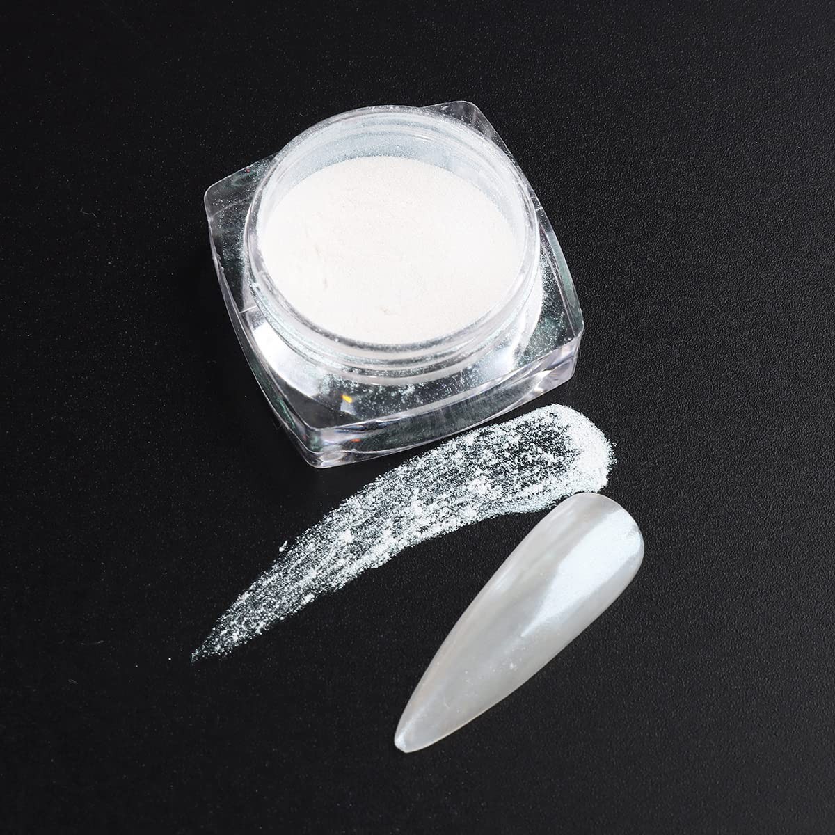 Chrome Nail Powder Metallic Mirror Effect Pigment Pearl Glitter Dust Kit