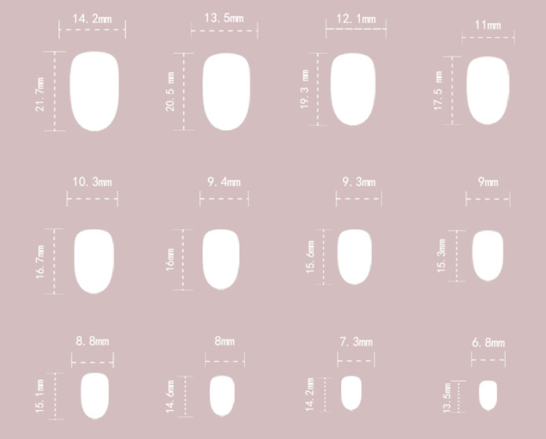 24pcs Simple Grey Cat Eye Press-On Nails, Short Round Shape
