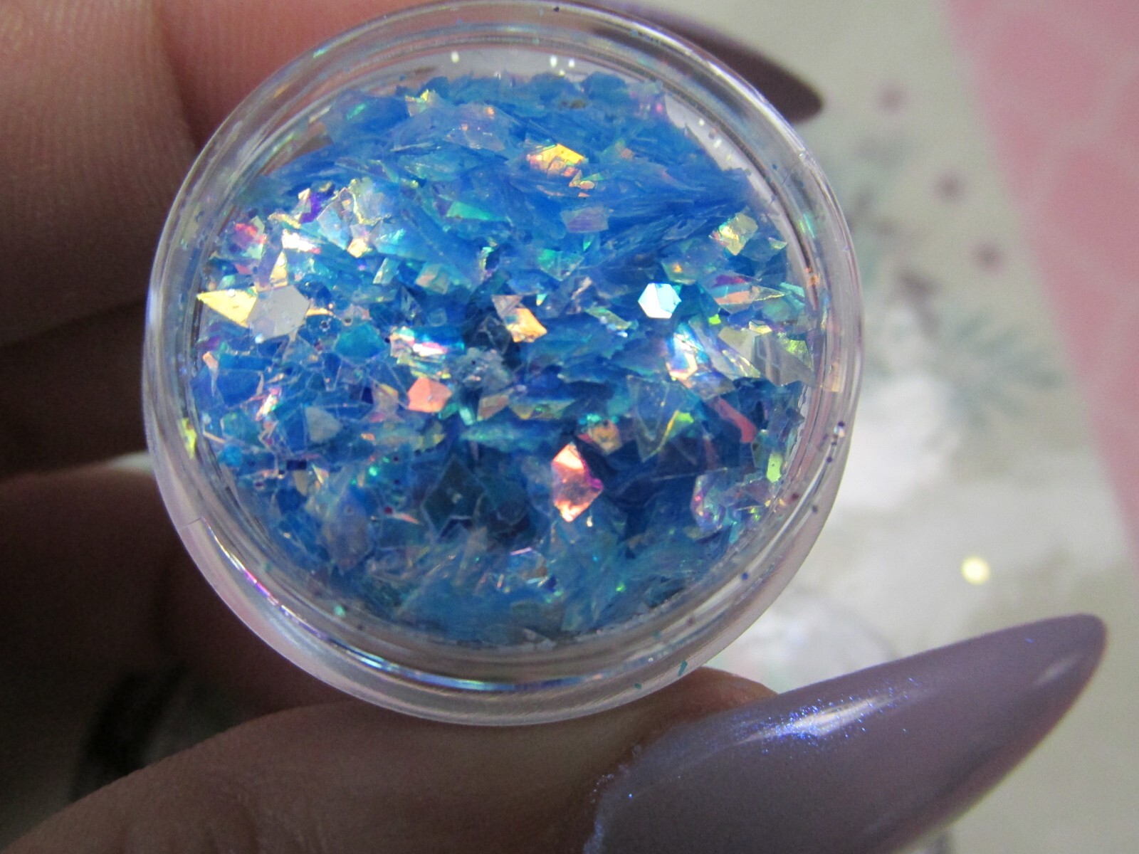 Glitter Flakes Crushed Jewels nail art set