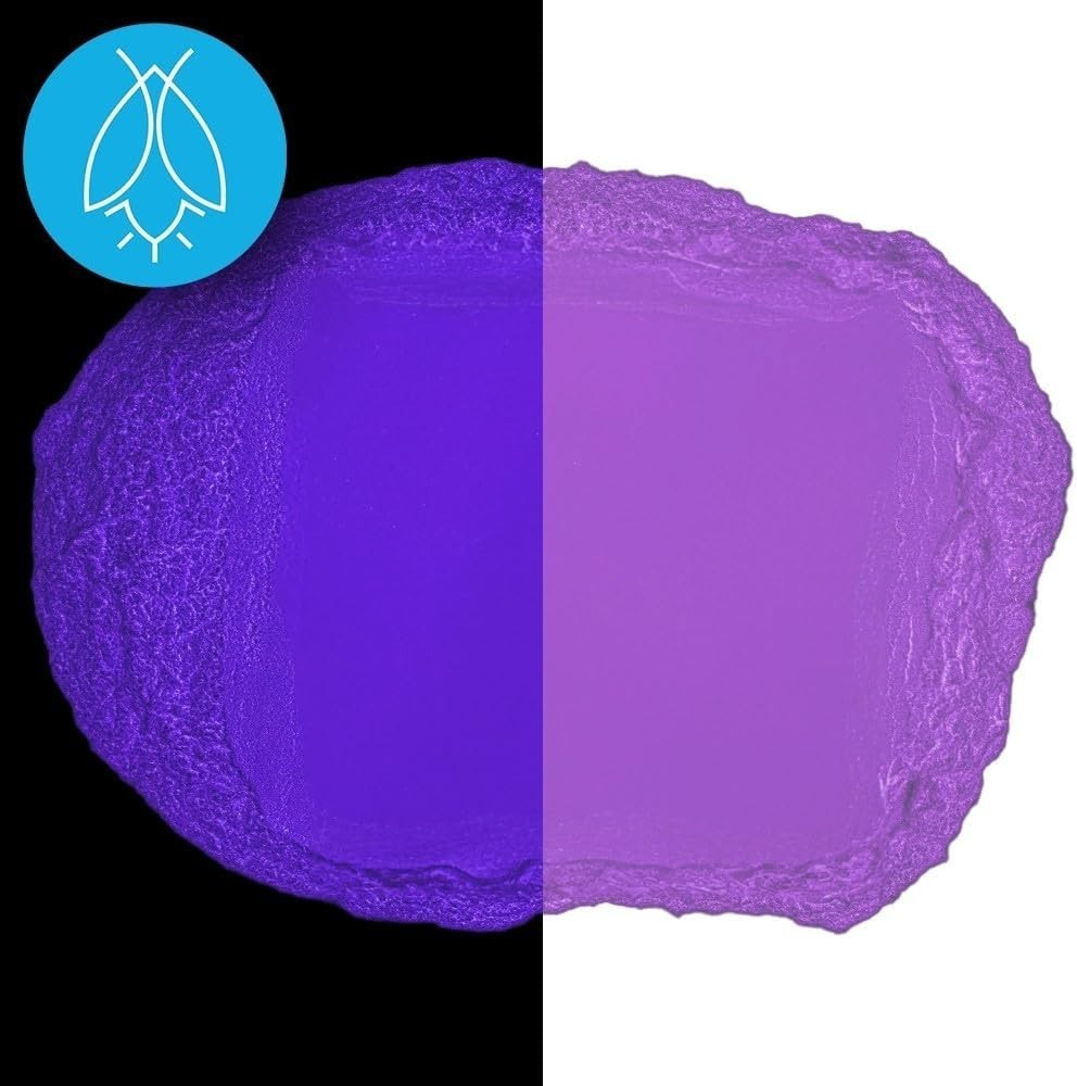 Long-Lasting Glow in The Dark Powder – 60g Fluorescent Purple for Creative Arts