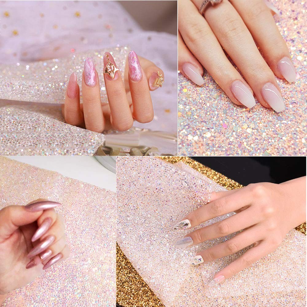 Shiny Nail Art Table Mat – Foldable Hand Rest Pillow, Washable Salon Practice…