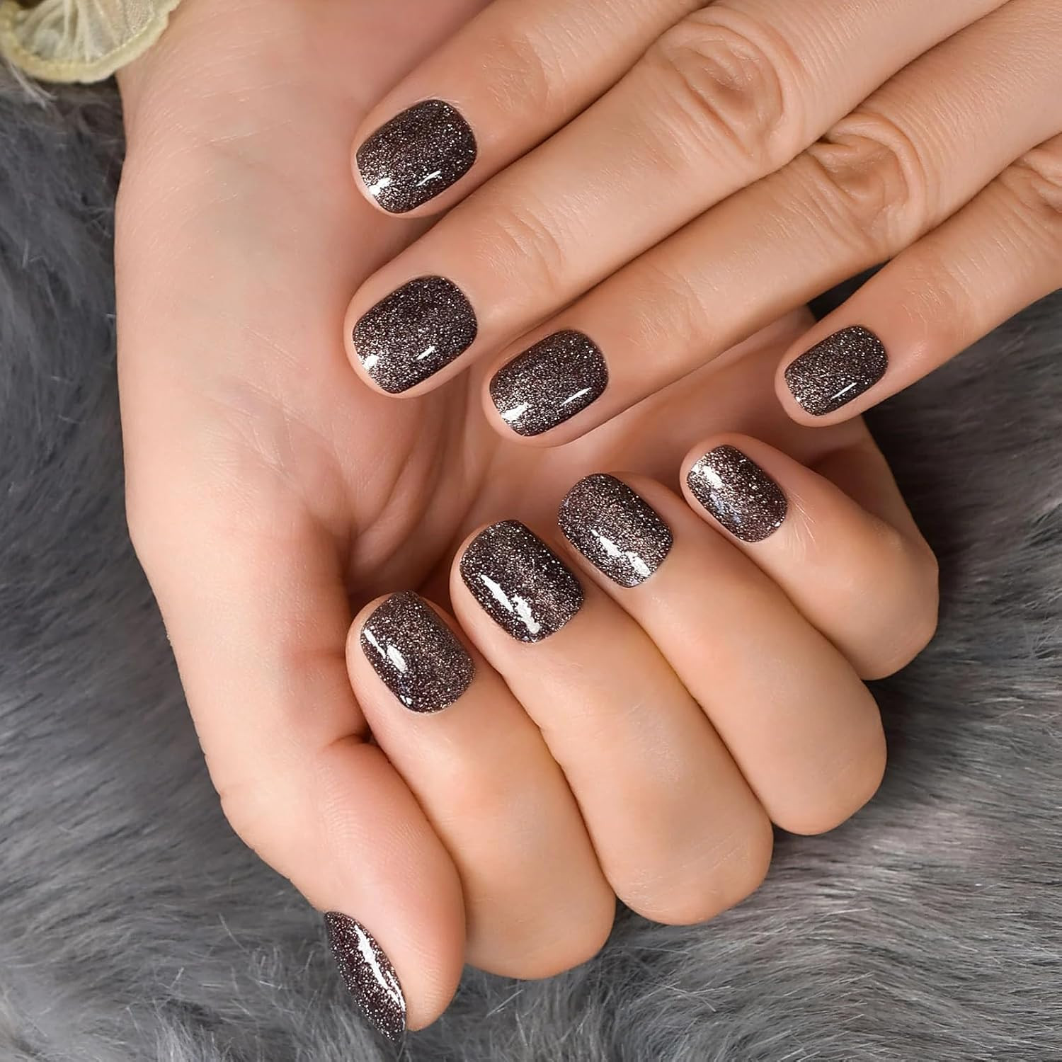 Press on Nails Acrylic Fake Nails with Design Full Cover False Nails Reusable Na