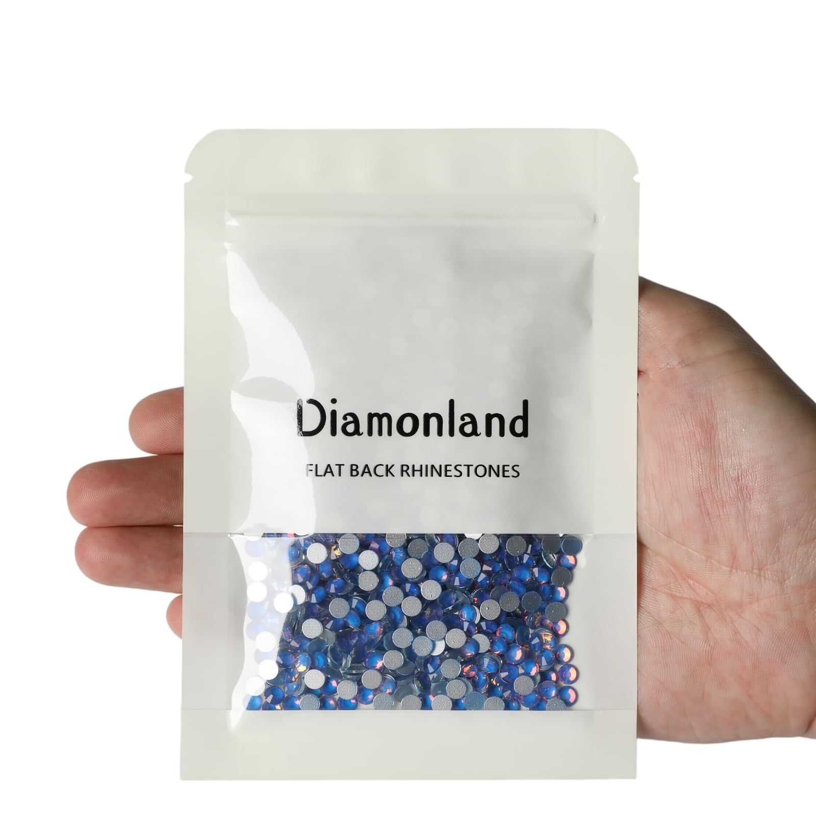 Diamonland Flatback Glass Crystal Rhinestones Rounds Gems for Bedazzling Nail…