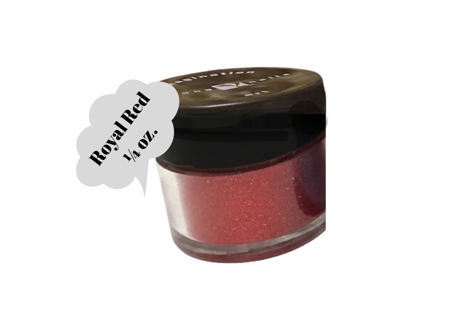 YOUNG NAILS Imagination Nail Art Powder Glitter Pigment- Royal Red – 1/4 oz