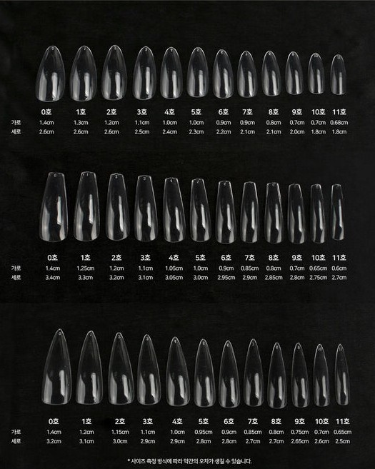 JELLO JELLO Fit Me Artificial Nail Tips 360pcs / 12size