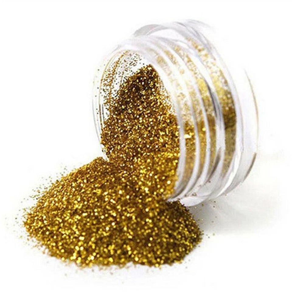 12 Pcs Mix Color Glitter Dust Powder Set For Nail Art Acrylic Tips Decoration