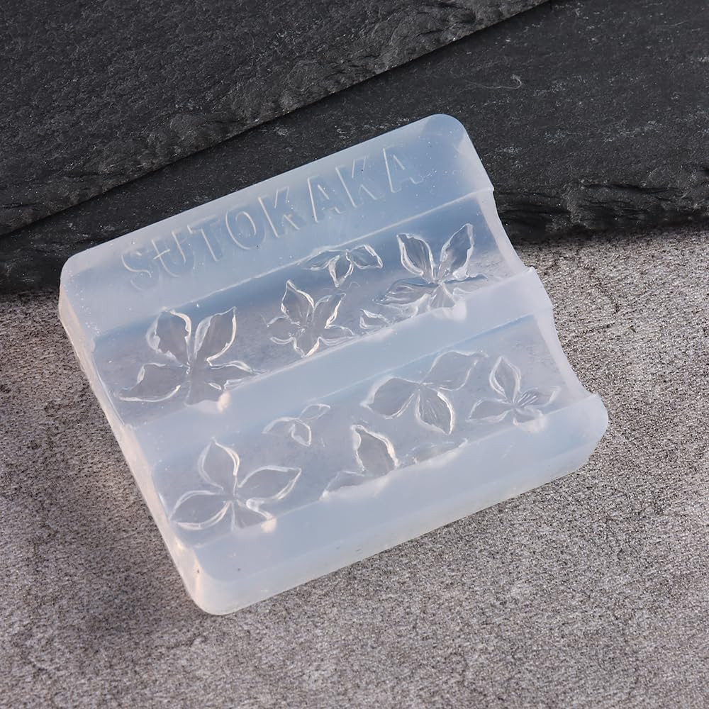 Silicone 3D Hibiscus Flower Nail Mold for Resin Art and DIY Nail Designs