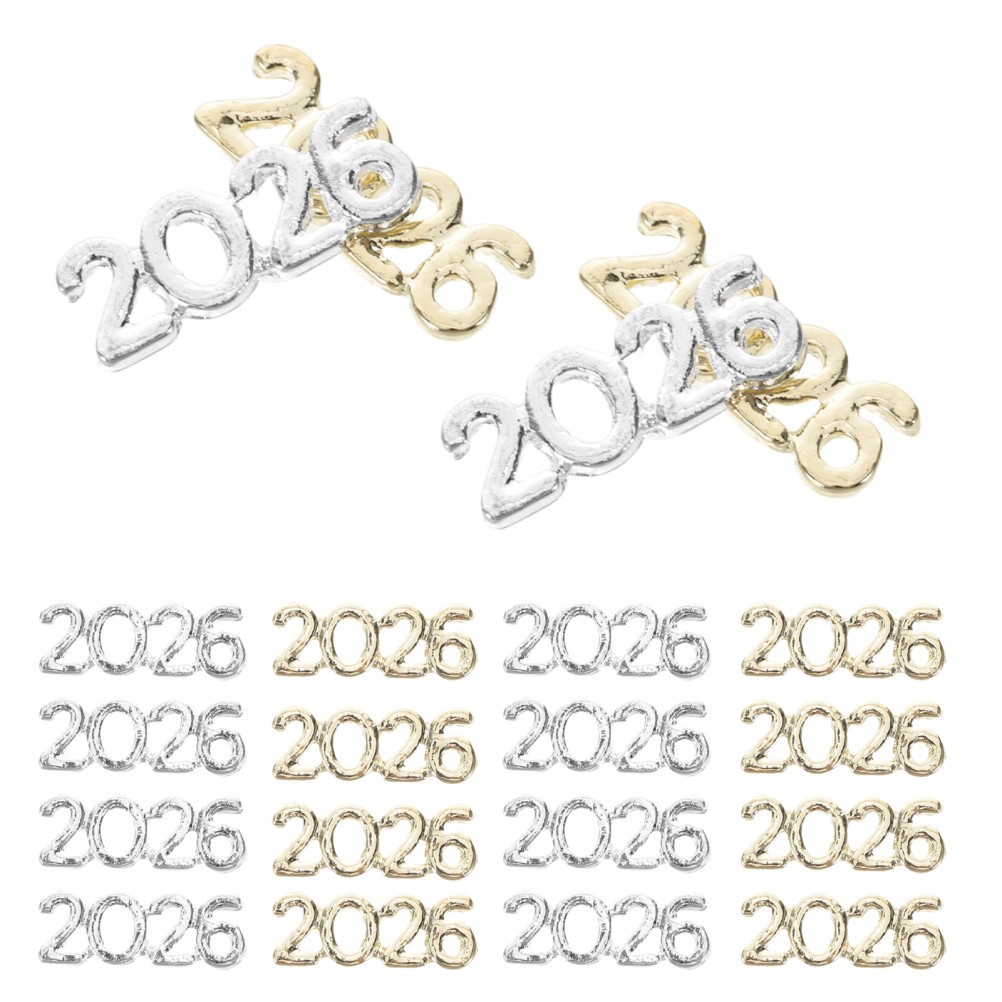 100 Pcs 2026 Manicure Metal Nail Charms Fingernail Embellishments