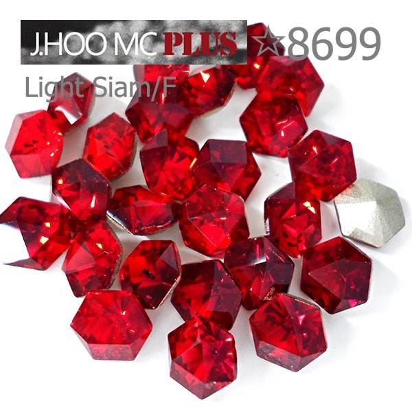 J.HOO Crystal 8699 Kaleidoscope Hexagon V-Cut Fancy 6.9x6mm Nail Art (10pcs)